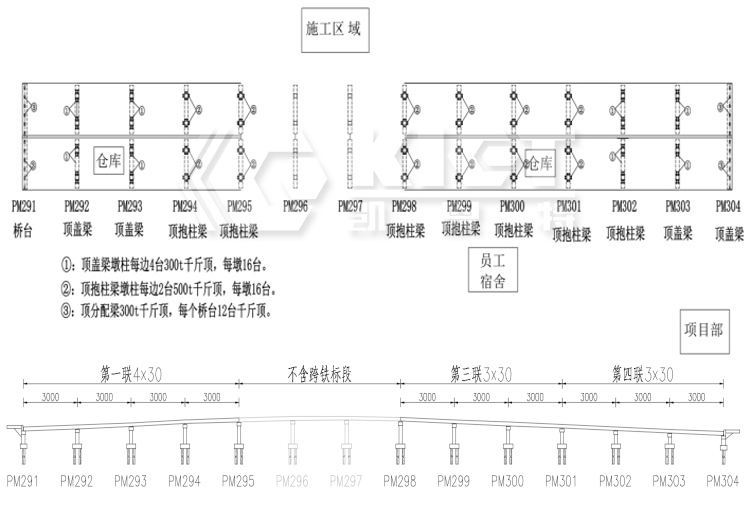 顶升总体桥型布置图