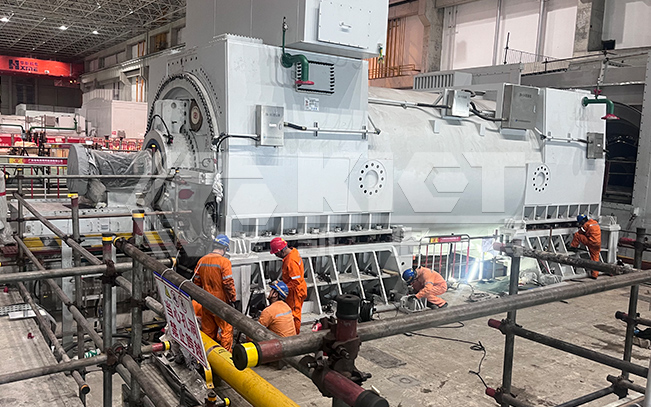 凯恩特同步液压系统助力广东粤电滨海湾能源机组检修