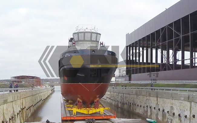 智能重载移运小车用于船舶整体搬运