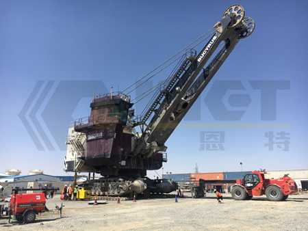 2700吨电铲同步分级顶升设备出口并应用于蒙古国OT金矿