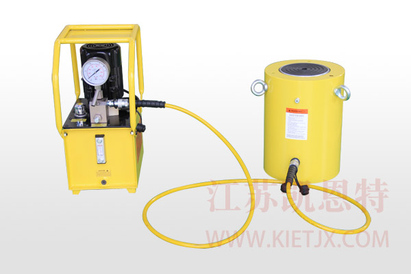 电动液压泵站配套单作用大吨位液压千斤顶【0.75KW、手动换向阀】