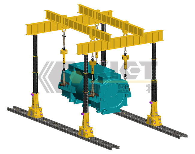 大型电机吊装示意图