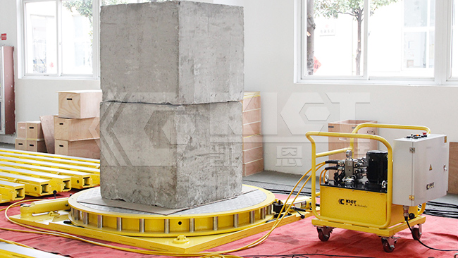 500吨液压转盘360°旋转演示