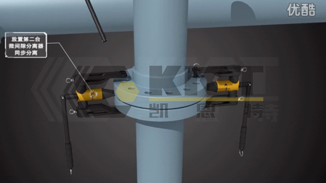 微间隙液压法兰分离器法兰分离动画